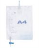 A4 Drain Bag Closed System 2000Ml Sterile 117Cm Tube T Tap 381551S-20