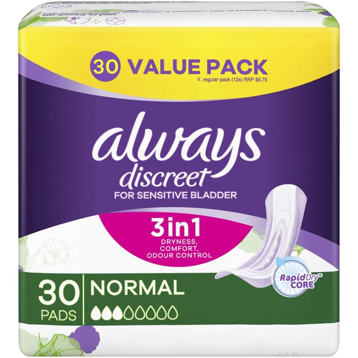 Always Discreet Normal Pads Sensitive Bladder - 12 Pack