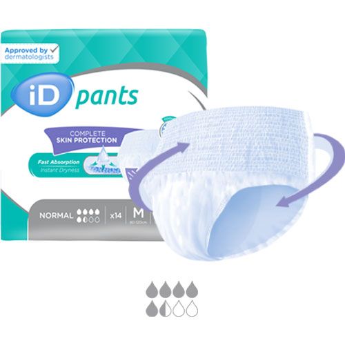 AMD Pant Medium Maxi Pullup pants incontinence underwear pads